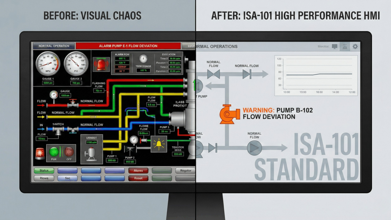 ISA-101 – Štandard pre moderné a prehľadné HMI rozhrania | ISA-101 – Standard for Modern and Clear HMI Interfaces