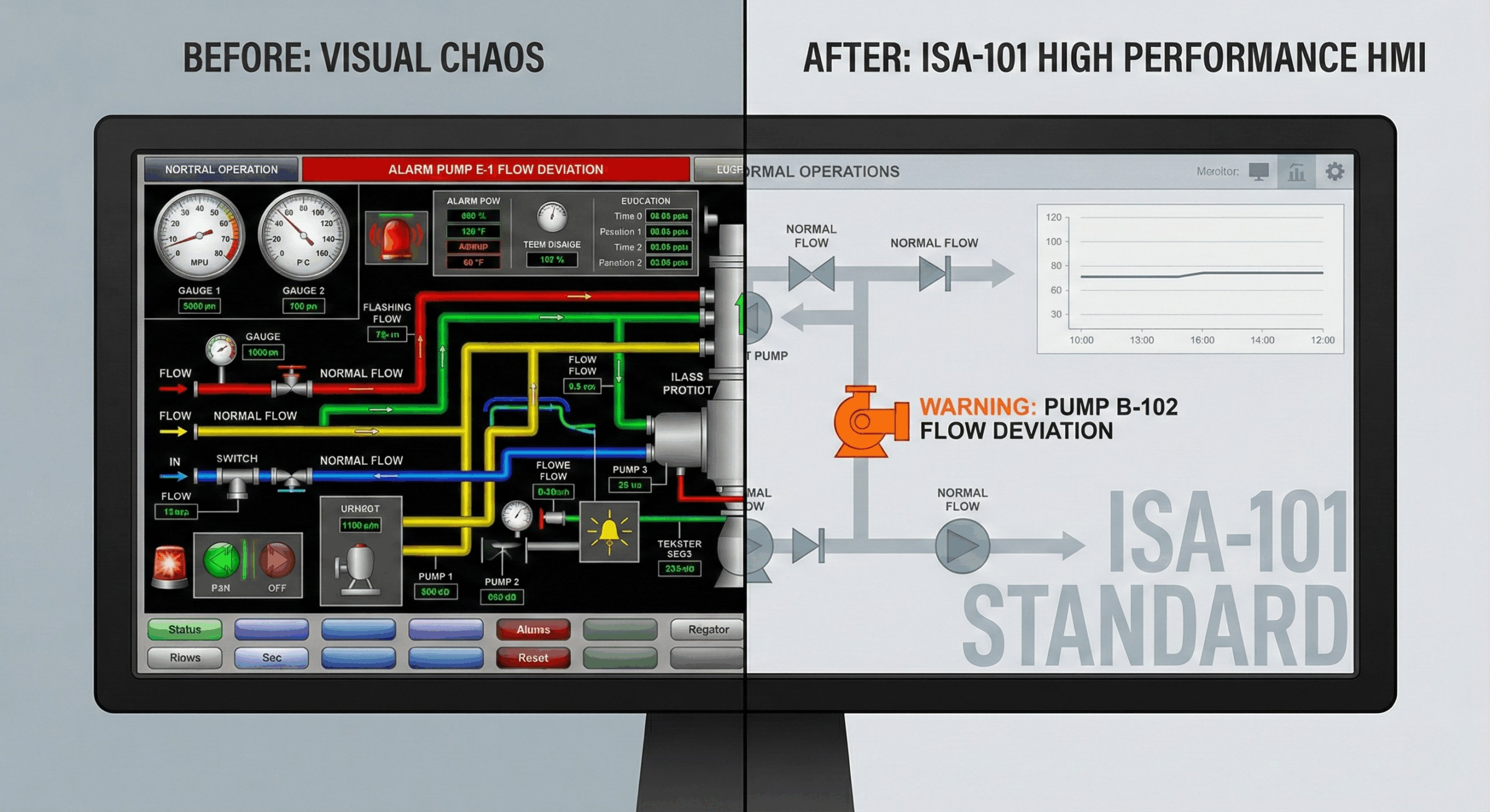 ISA-101 – Štandard pre moderné a prehľadné HMI rozhrania | ISA-101 – Standard for Modern and Clear HMI Interfaces